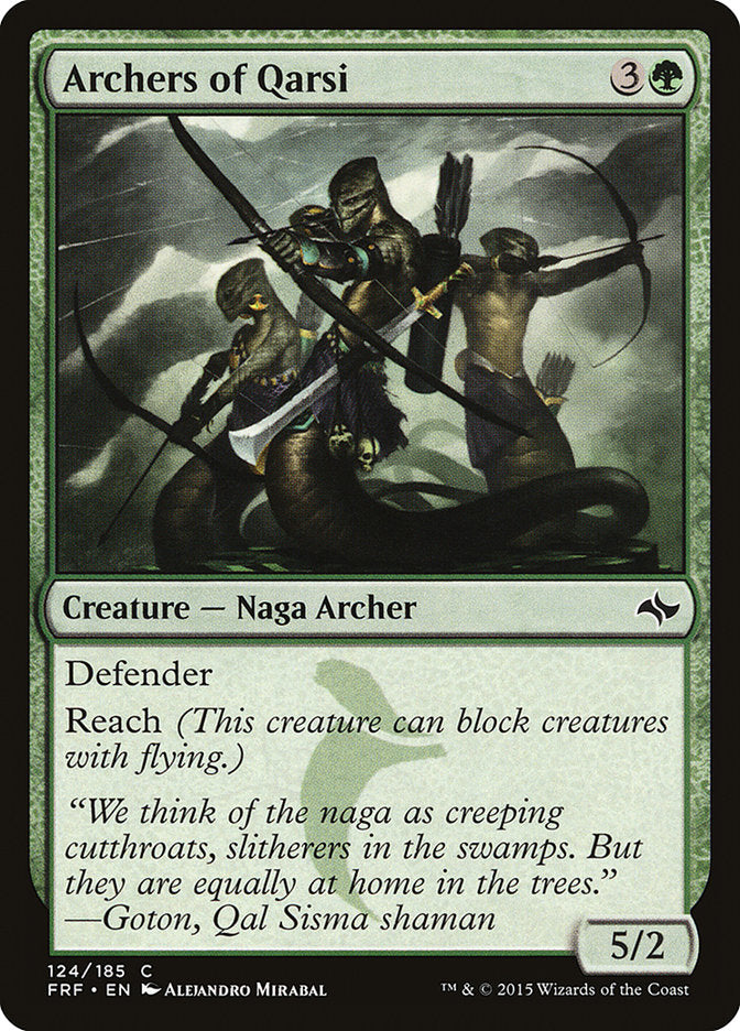 Archers of Qarsi [Fate Reforged] Magic: The Gathering