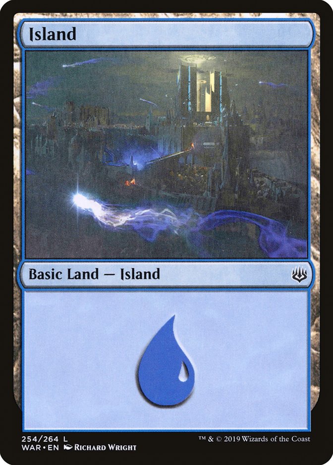 Island (254) [War of the Spark] Magic: The Gathering