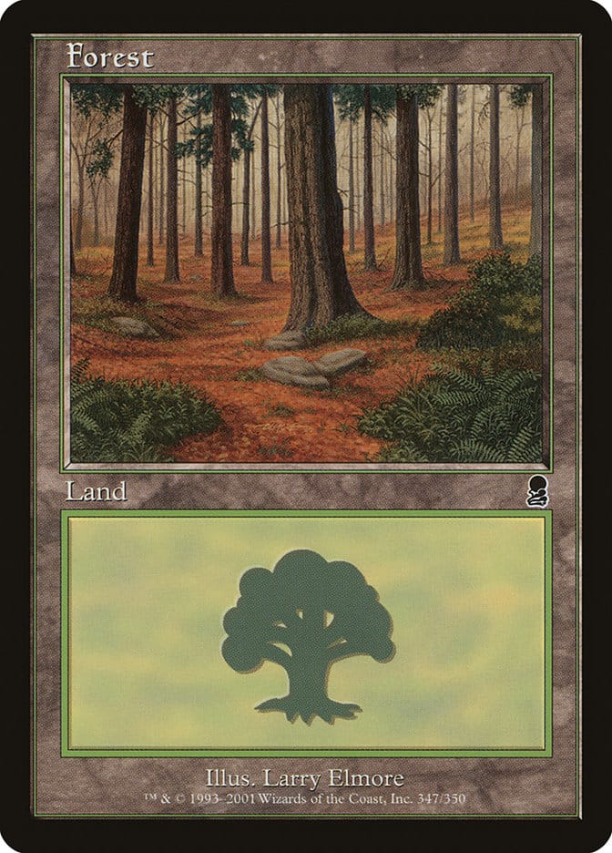 Forest (347) [Odyssey] Magic: The Gathering