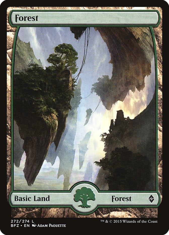Forest (272) (Full Art) [Battle for Zendikar] Magic: The Gathering
