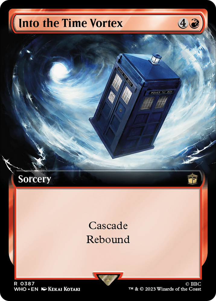 Into the Time Vortex (Extended Art) [Doctor Who] Magic: The Gathering