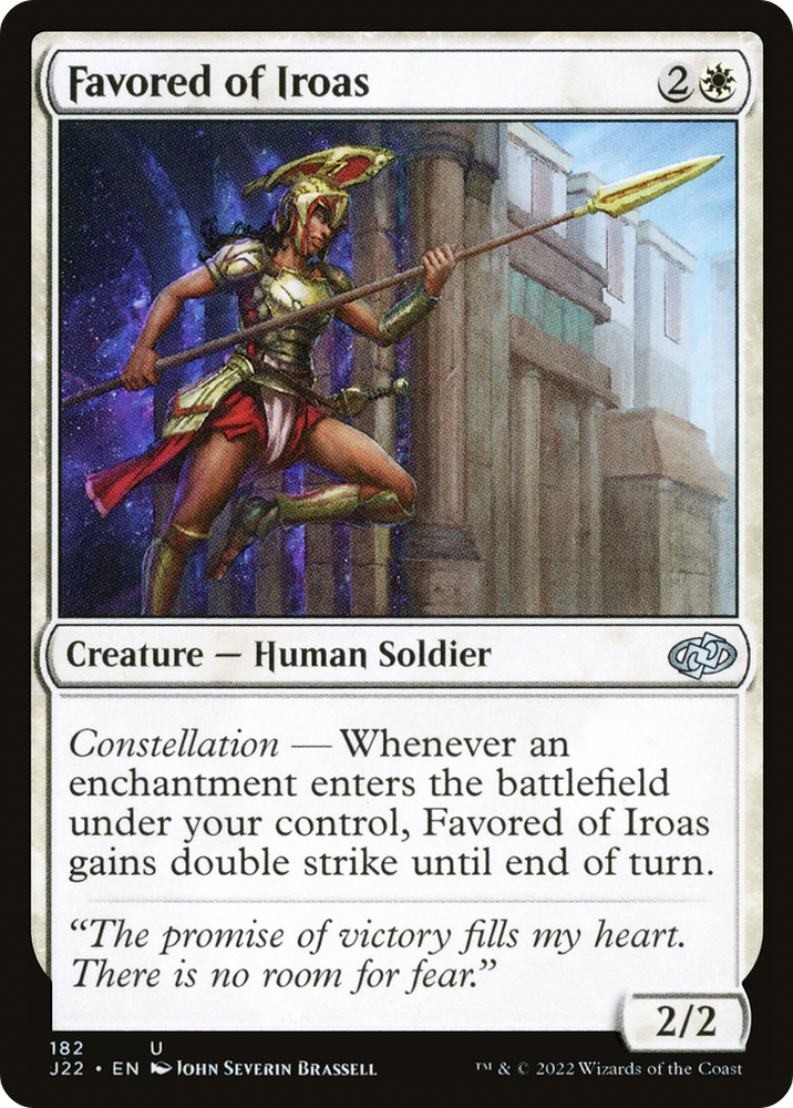 Favored of Iroas [Jumpstart 2022] Magic: The Gathering