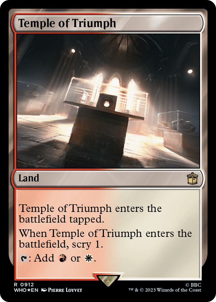 Temple of Triumph (Surge Foil) [Doctor Who] Magic: The Gathering