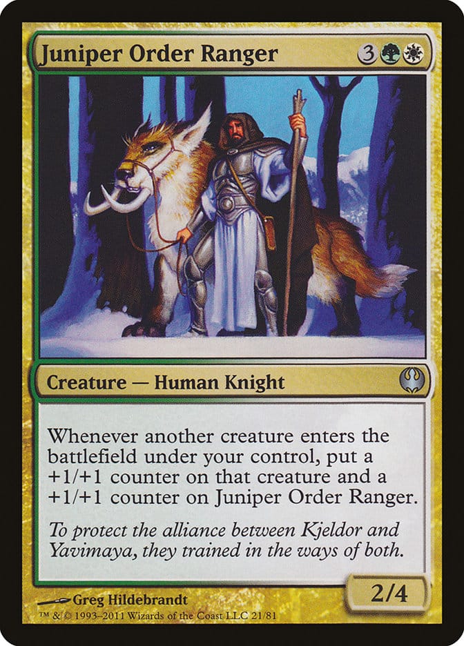 Juniper Order Ranger [Duel Decks: Knights vs. Dragons] Magic: The Gathering