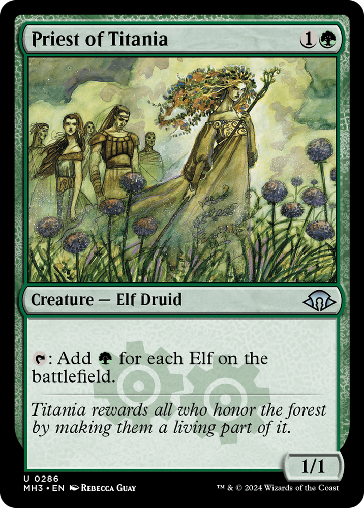 Priest of Titania [Modern Horizons 3] Magic: The Gathering