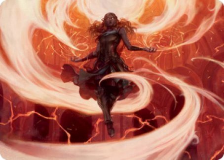 Crackle with Power Art Card [Strixhaven: School of Mages Art Series] Magic: The Gathering