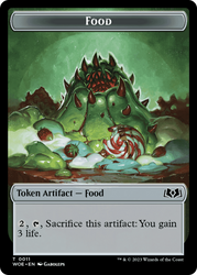 Knight // Food (0011) Double-Sided Token [Wilds of Eldraine Tokens] Magic: The Gathering