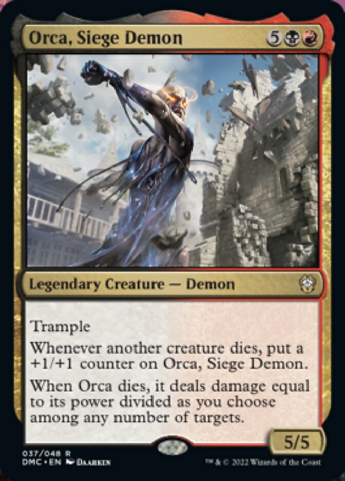 Orca, Siege Demon [Dominaria United Commander] Magic: The Gathering