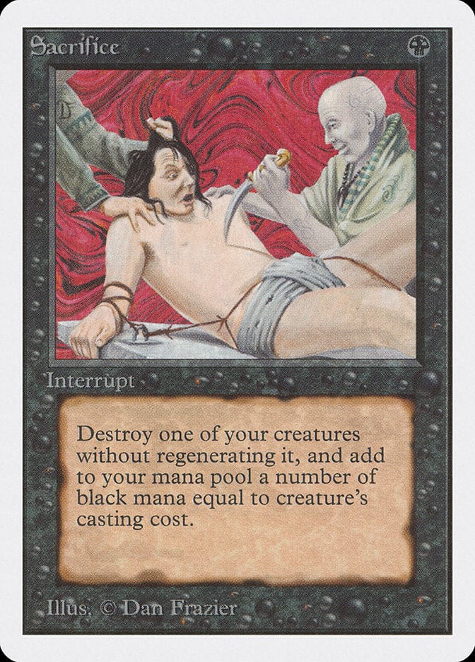 Sacrifice [Unlimited Edition] Magic: The Gathering