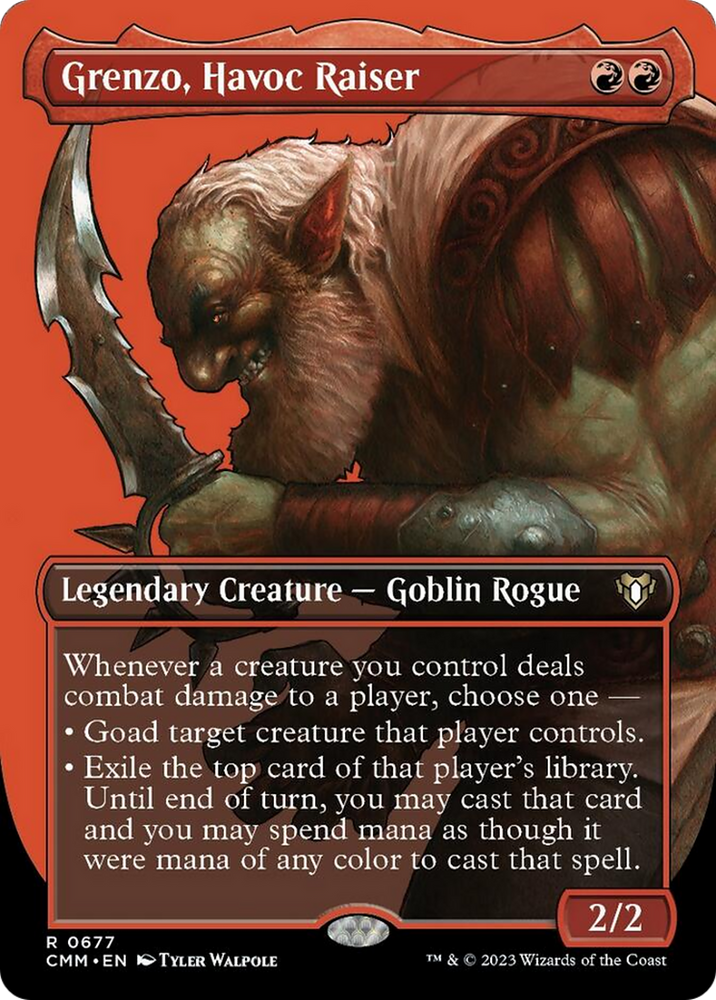 Grenzo, Havoc Raiser (Borderless Profile) [Commander Masters] Magic: The Gathering