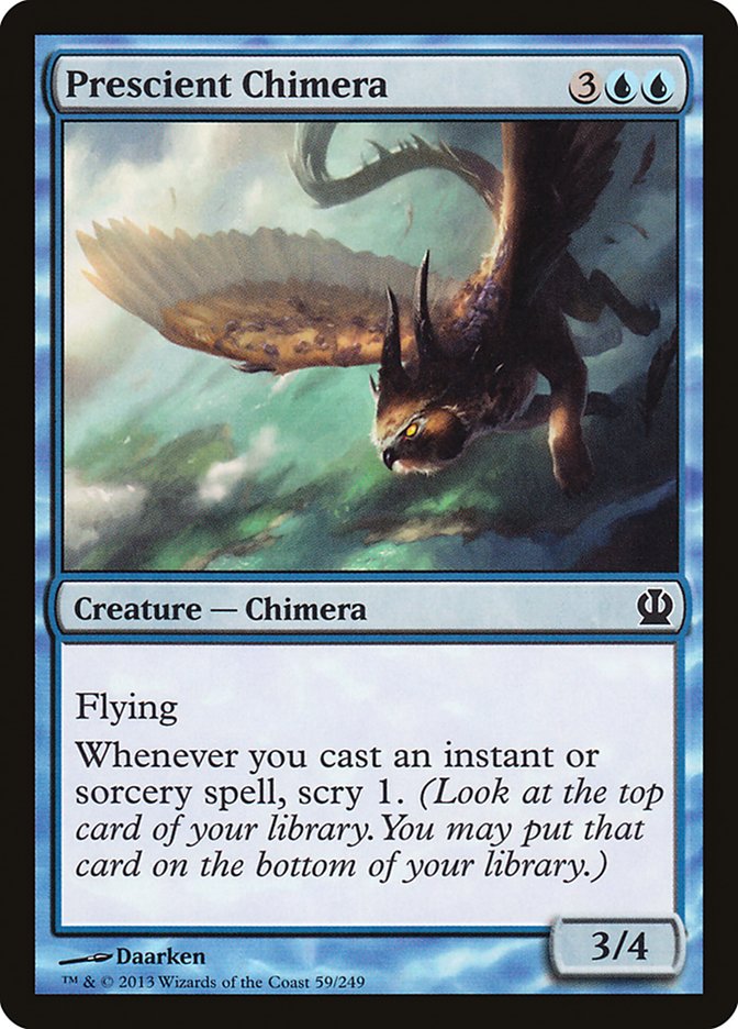Prescient Chimera [Theros] Magic: The Gathering