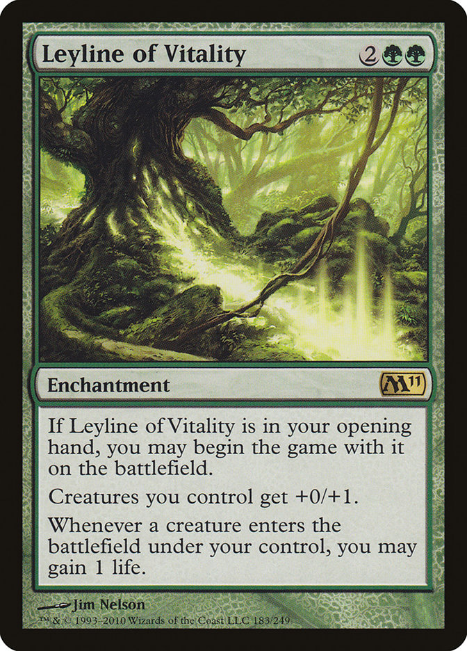 Leyline of Vitality [Magic 2011] Magic: The Gathering