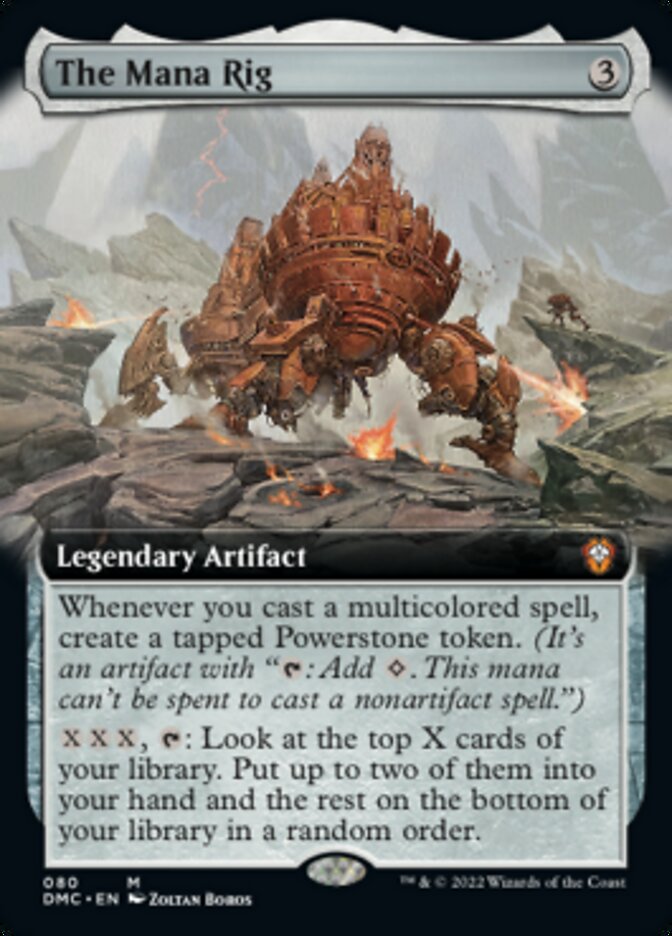 The Mana Rig (Extended Art) [Dominaria United Commander] Magic: The Gathering
