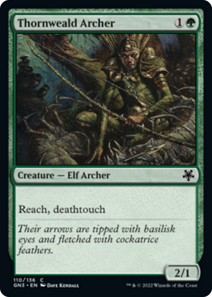 Thornweald Archer [Game Night: Free-for-All] Magic: The Gathering