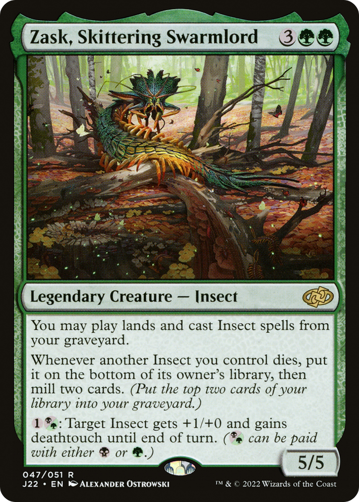 Zask, Skittering Swarmlord [Jumpstart 2022] Magic: The Gathering