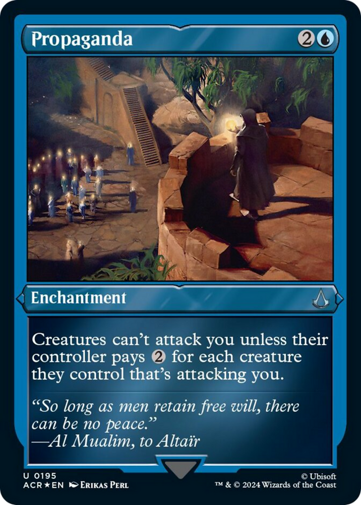 Propaganda (Foil Etched) [Assassin's Creed] Magic: The Gathering