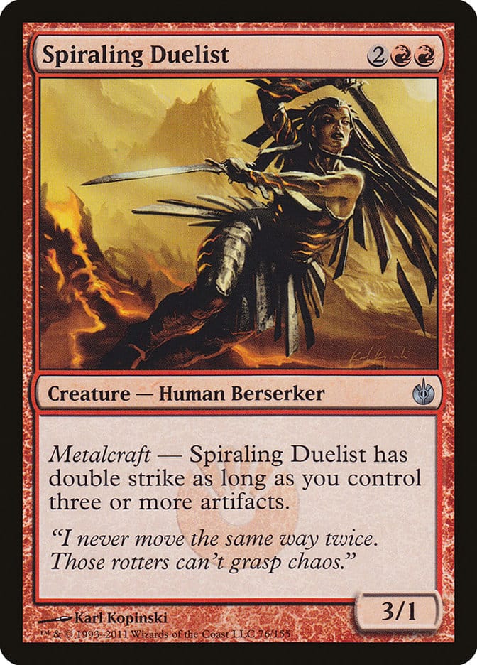 Spiraling Duelist [Mirrodin Besieged] Magic: The Gathering