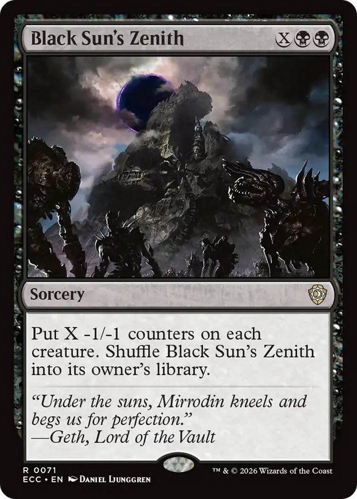 Black Sun's Zenith [Lorwyn Eclipsed Commander] Magic: The Gathering
