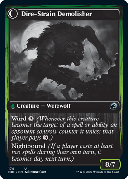 Burly Breaker // Dire-Strain Demolisher [Innistrad: Double Feature] Magic: The Gathering