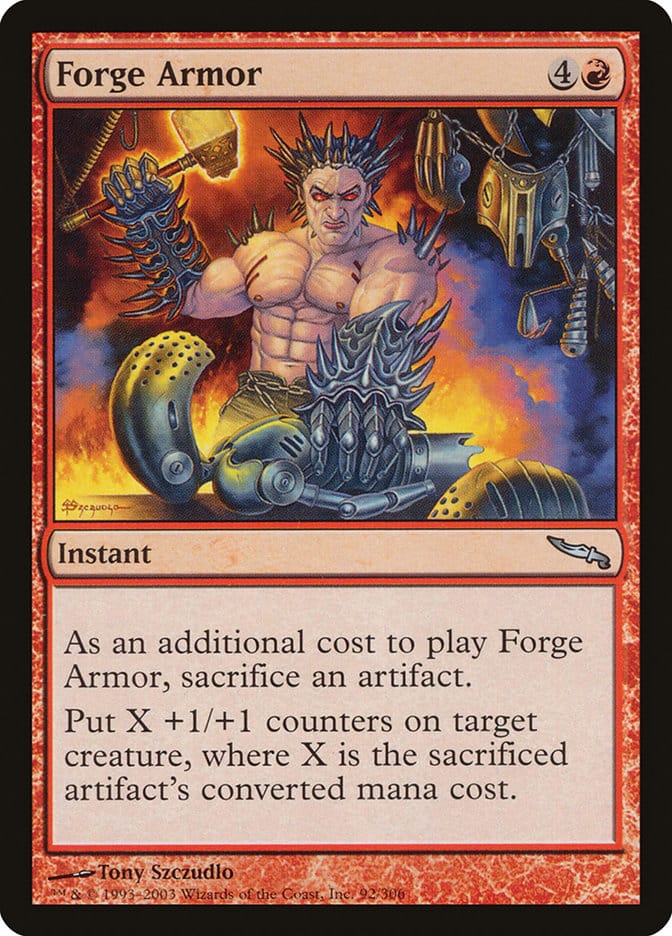 Forge Armor [Mirrodin] Magic: The Gathering