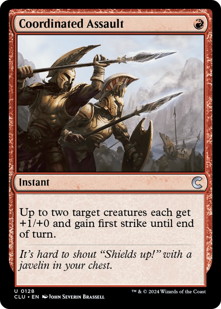Coordinated Assault [Ravnica: Clue Edition] Magic: The Gathering