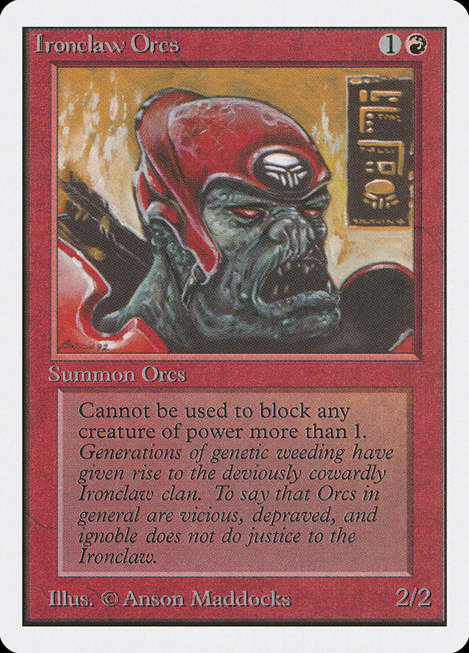 Ironclaw Orcs [Unlimited Edition] Magic: The Gathering