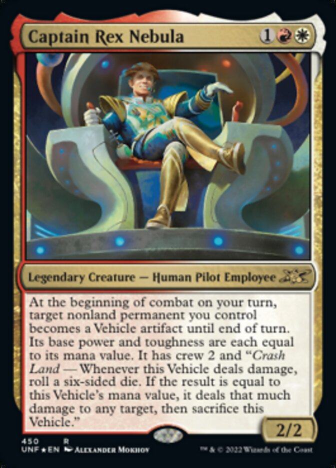 Captain Rex Nebula (Galaxy Foil) [Unfinity] Magic: The Gathering
