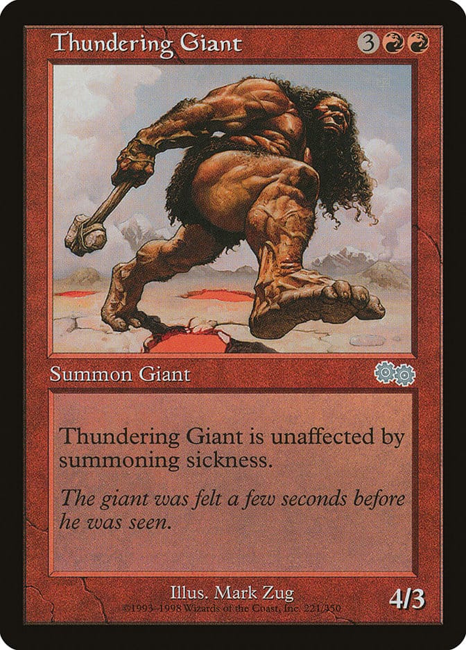 Thundering Giant [Urza's Saga] Magic: The Gathering