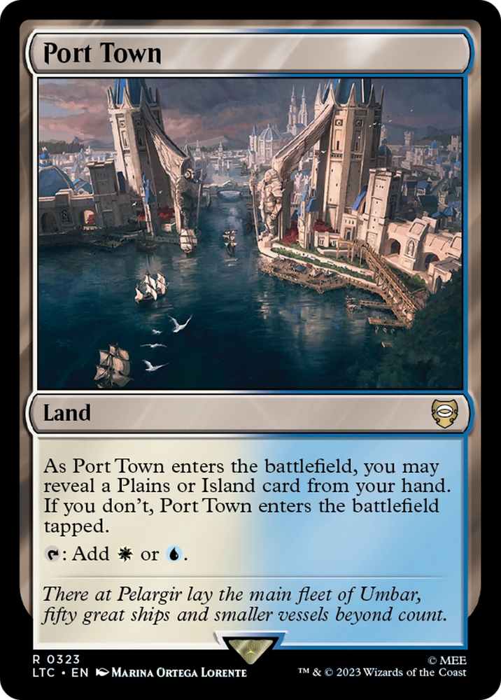 Port Town [The Lord of the Rings: Tales of Middle-Earth Commander] Magic: The Gathering