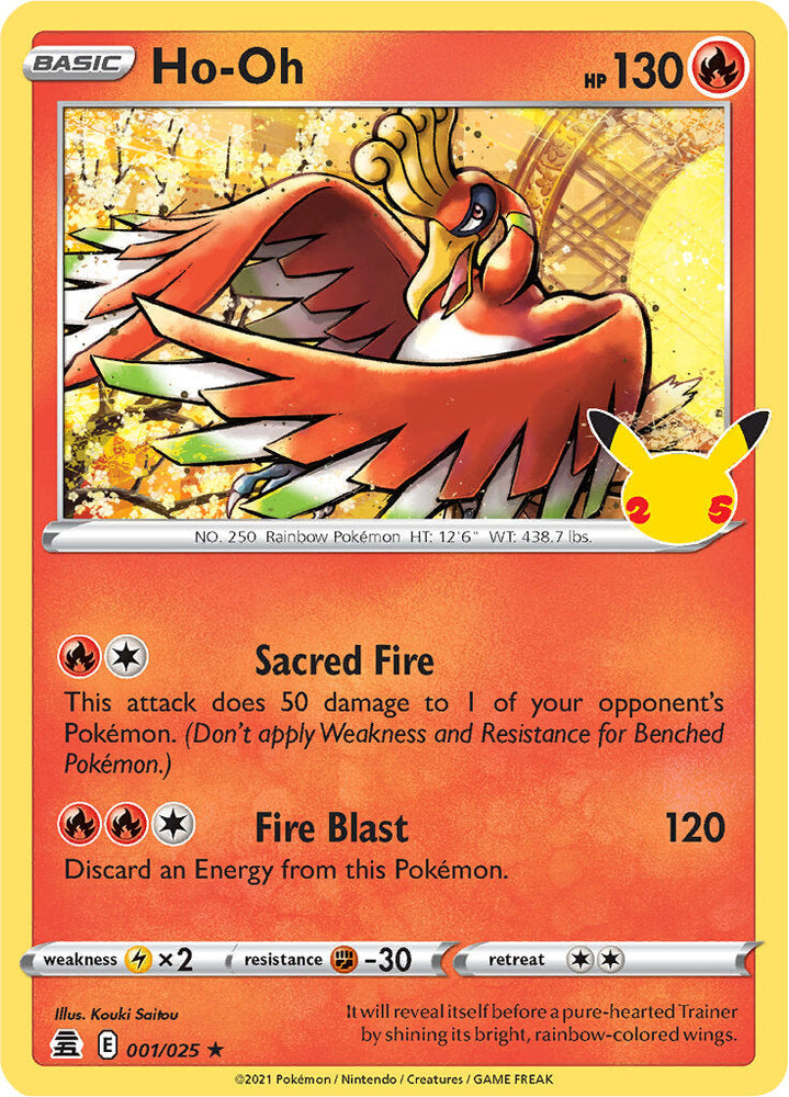 Ho-oh (001/025) [Celebrations: 25th Anniversary] Pokémon