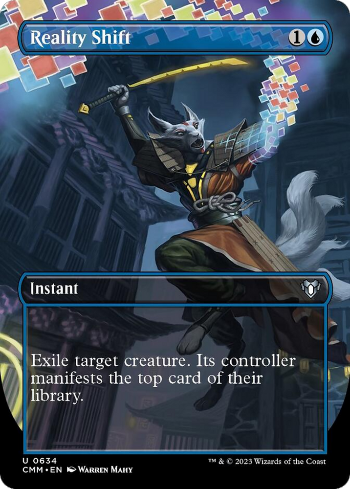 Reality Shift (Borderless Alternate Art) [Commander Masters] Magic: The Gathering