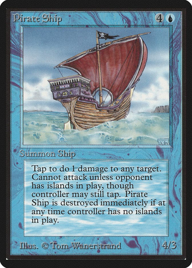 Pirate Ship [Beta Edition] Magic: The Gathering