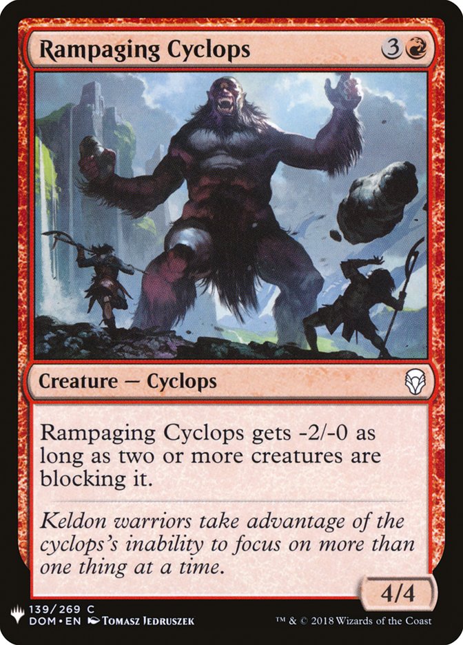 Rampaging Cyclops [Mystery Booster] Magic: The Gathering