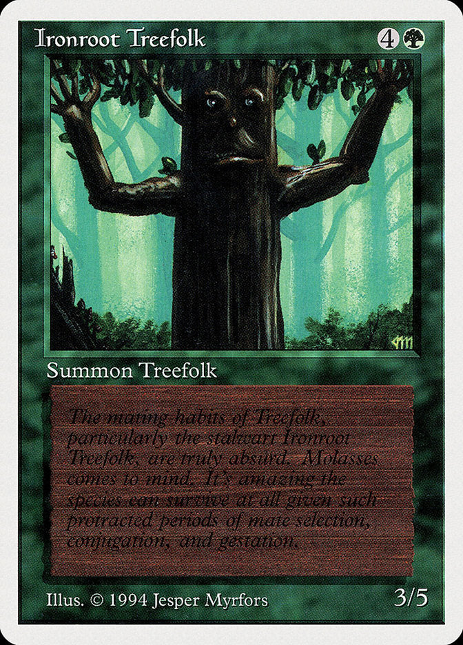 Ironroot Treefolk [Summer Magic / Edgar] Magic: The Gathering