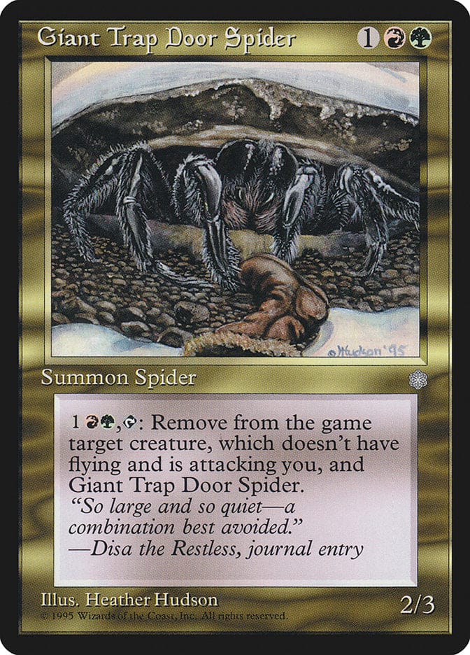 Giant Trap Door Spider [Ice Age] Magic: The Gathering