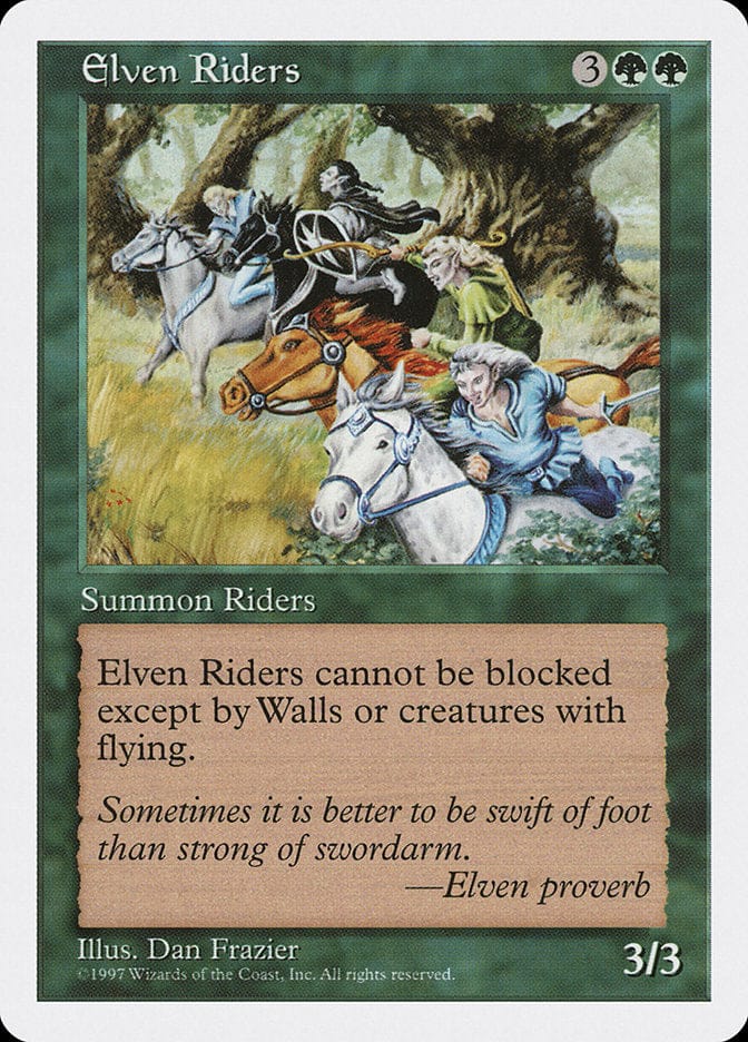 Elven Riders [Fifth Edition] Magic: The Gathering