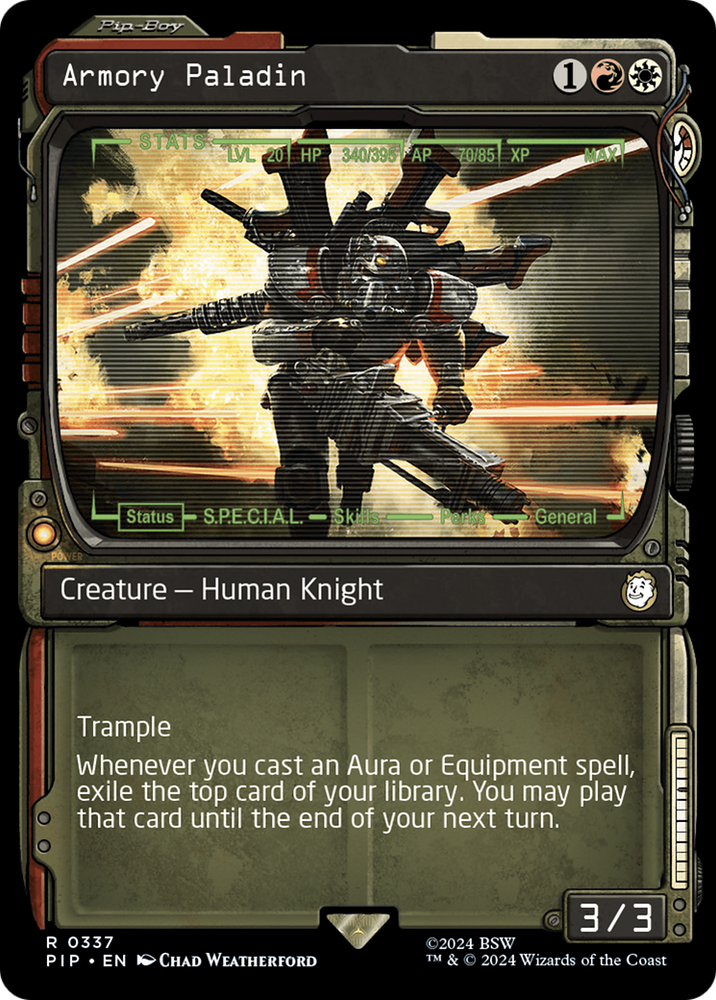 Armory Paladin (Showcase) [Fallout] Magic: The Gathering