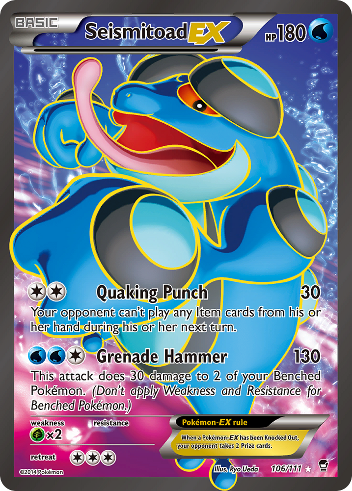 Seismitoad EX (106/111) [XY: Furious Fists] Pokémon