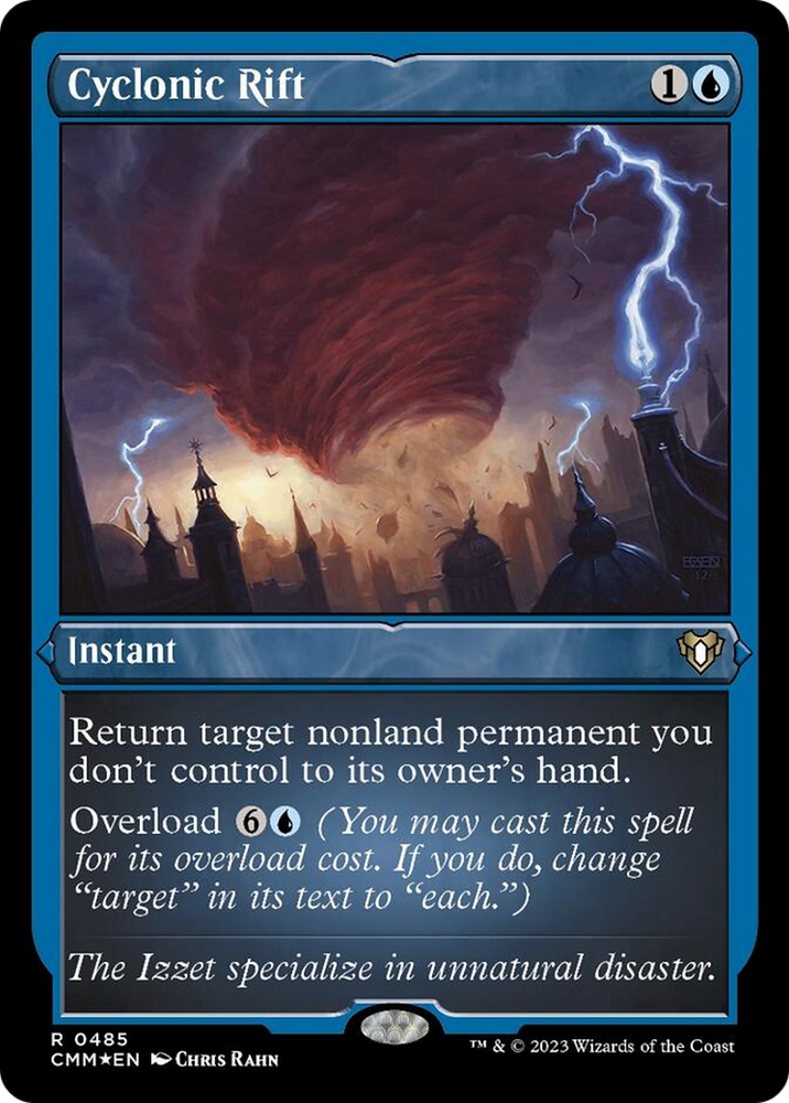 Cyclonic Rift (Foil Etched) [Commander Masters] Magic: The Gathering