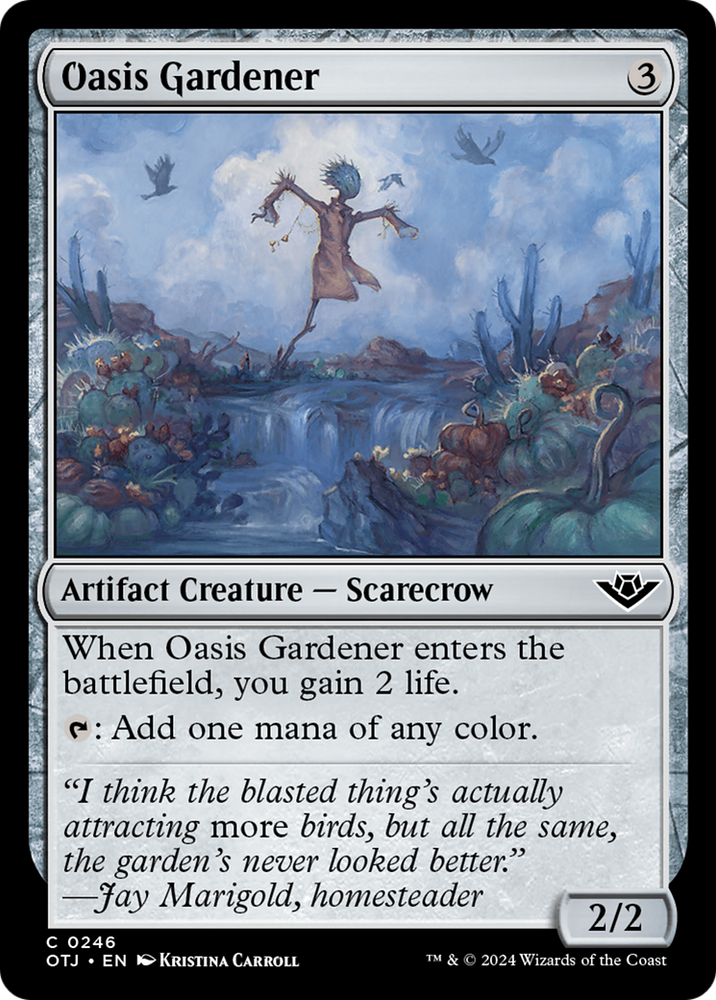 Oasis Gardener [Outlaws of Thunder Junction] Magic: The Gathering