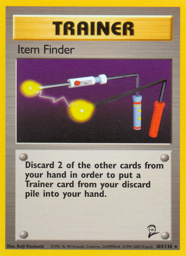 Item Finder (103/130) [Base Set 2] Pokémon