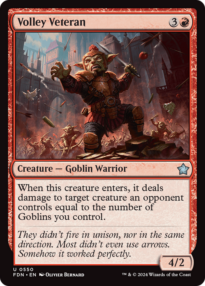 Volley Veteran [Foundations] Magic: The Gathering
