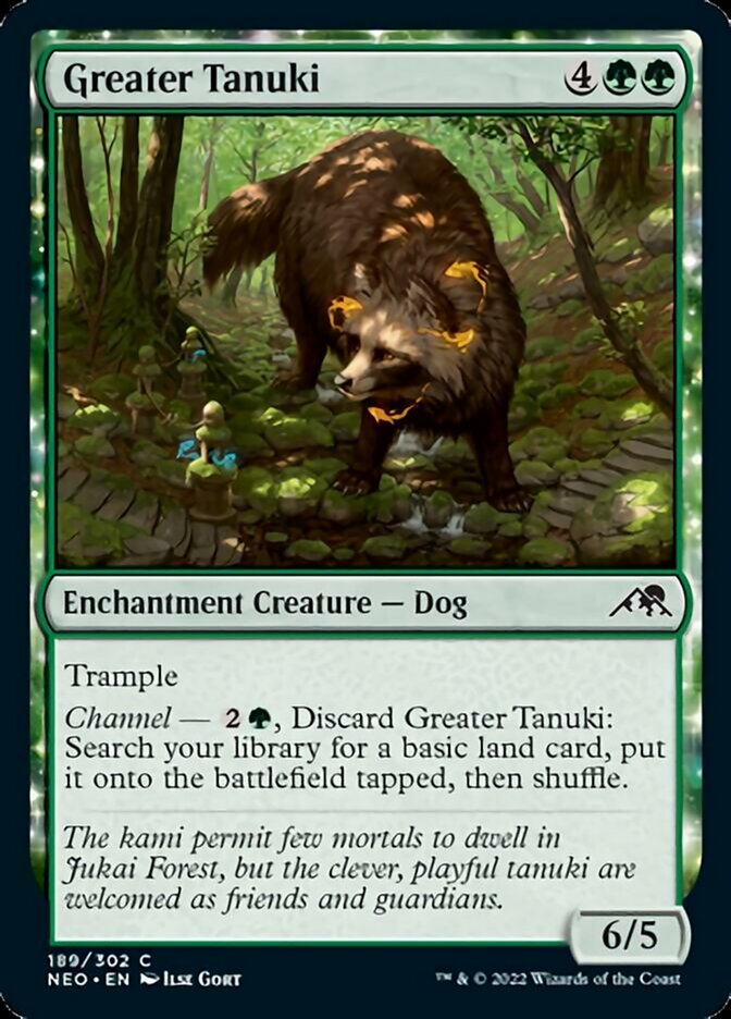 Greater Tanuki [Kamigawa: Neon Dynasty] Magic: The Gathering