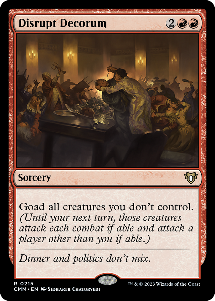 Disrupt Decorum [Commander Masters] Magic: The Gathering