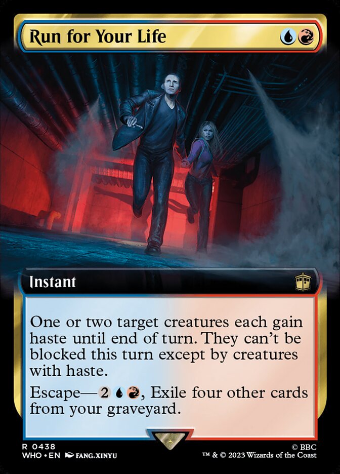 Run for Your Life (Extended Art) [Doctor Who] Magic: The Gathering