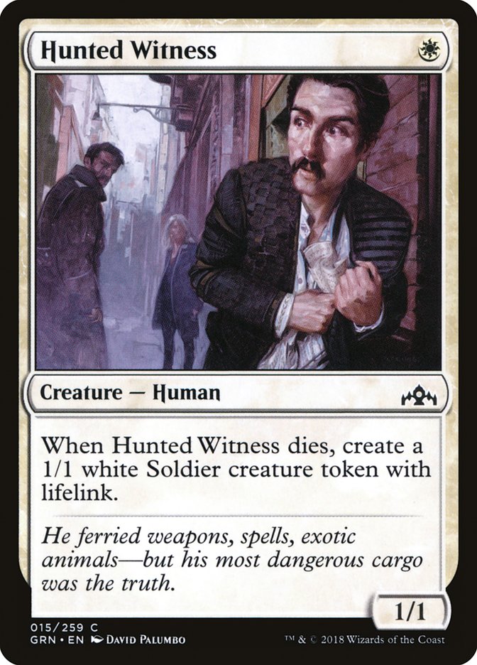 Hunted Witness [Guilds of Ravnica] Magic: The Gathering