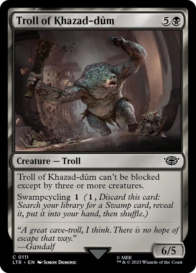 Troll of Khazad-dum [The Lord of the Rings: Tales of Middle-Earth] Magic: The Gathering
