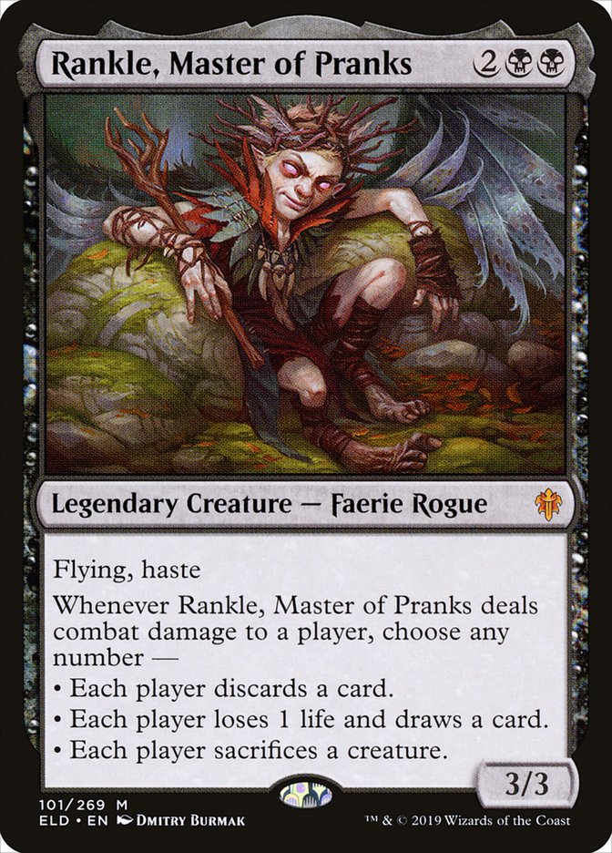 Rankle, Master of Pranks [Throne of Eldraine] Magic: The Gathering