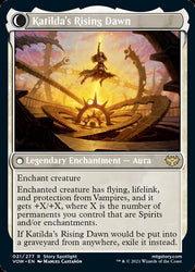 Katilda, Dawnhart Martyr // Katilda's Rising Dawn [Innistrad: Crimson Vow] Magic: The Gathering