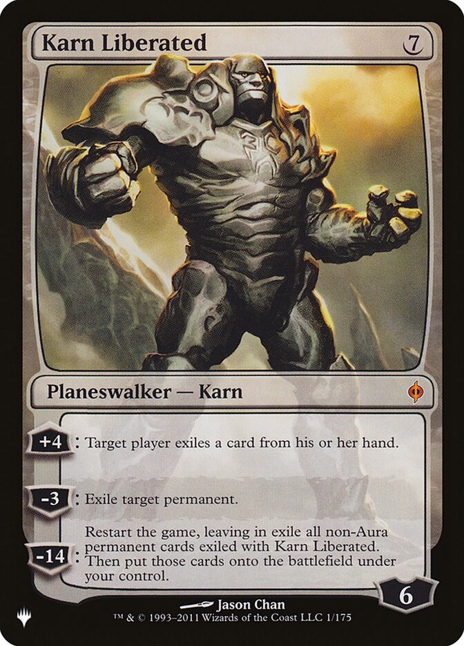 Karn Liberated [The List] Magic: The Gathering